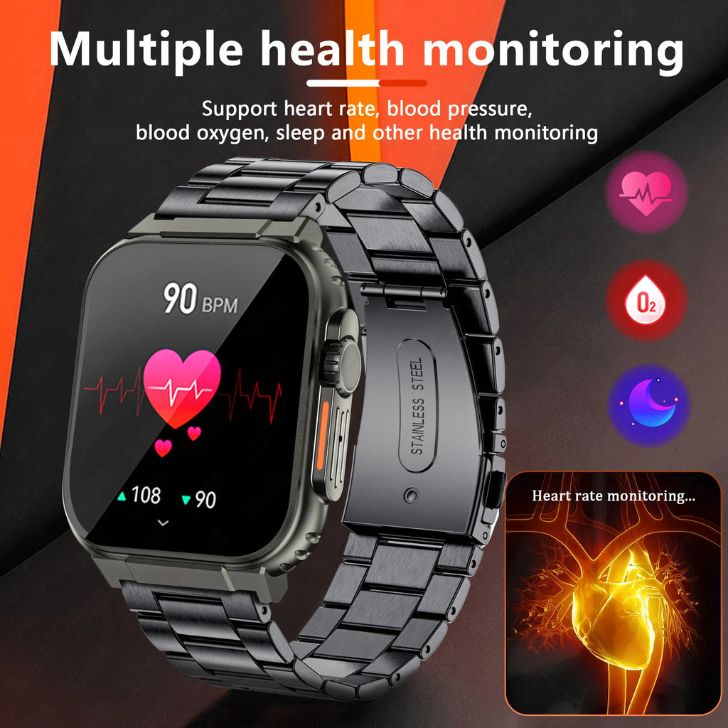 LIGE 600mAh New Smart Watch Men Outdoor Sports Fitness Bracelet Blood Pressure Clock IP68 Waterproof Men Smartwatch For Android