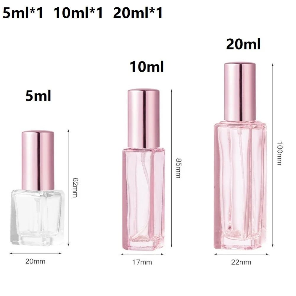 5ml / 10ml / 20ml Perfume Spray Bottle Vacuum Glass Atomizer, Which Can Be Refilled With Original Liquid and Stored for Travel.