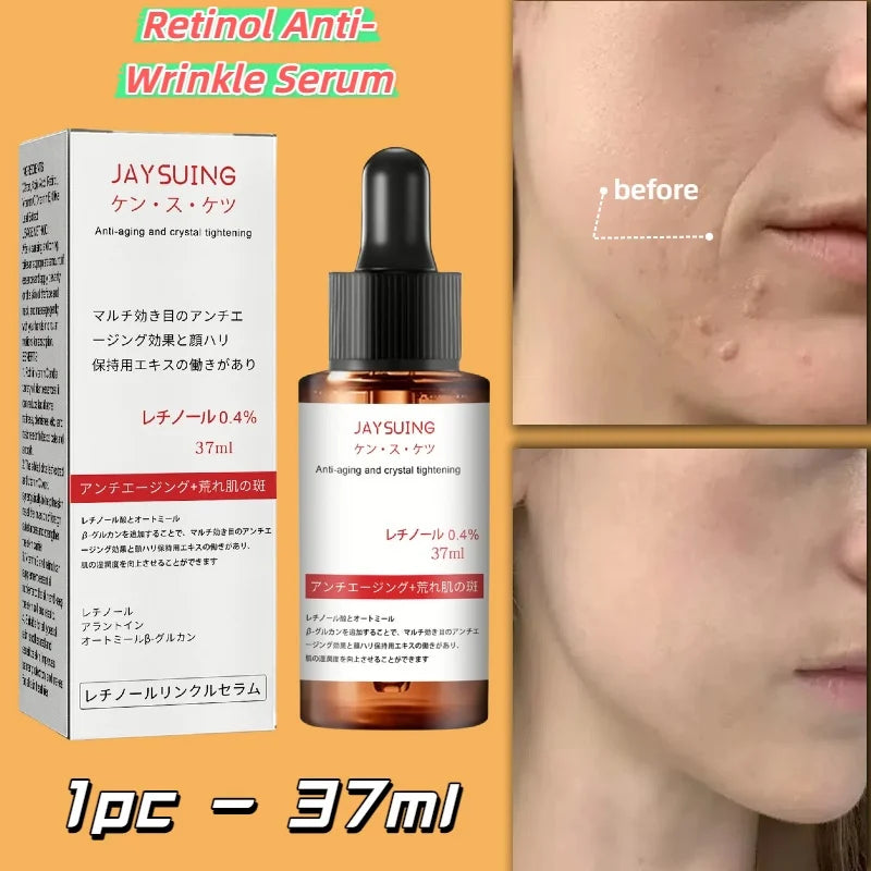 Retinol Anti-Wrinkle Face Serum Anti-Aging Lifting Firming Fade Fine Lines Improve Skin Dullness Moisturizing Care Beauty Health