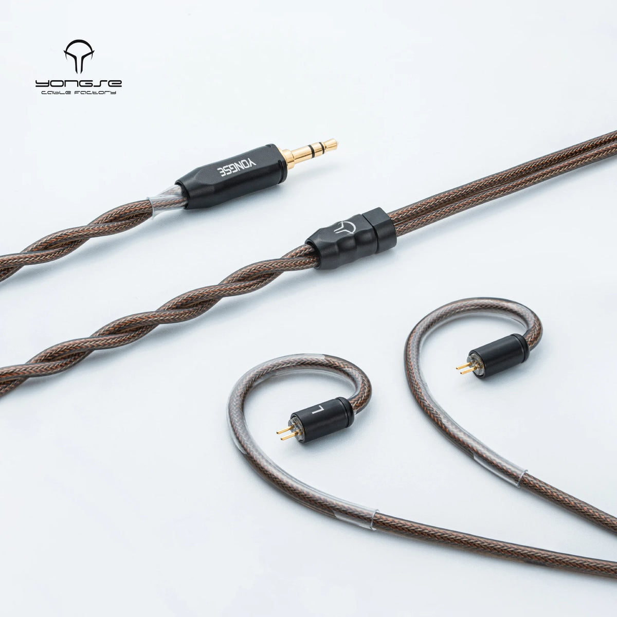 YONGSE Mech-X Cable Silver-plated Single Crystal Copper + Graphene Shielding Earphone Cable