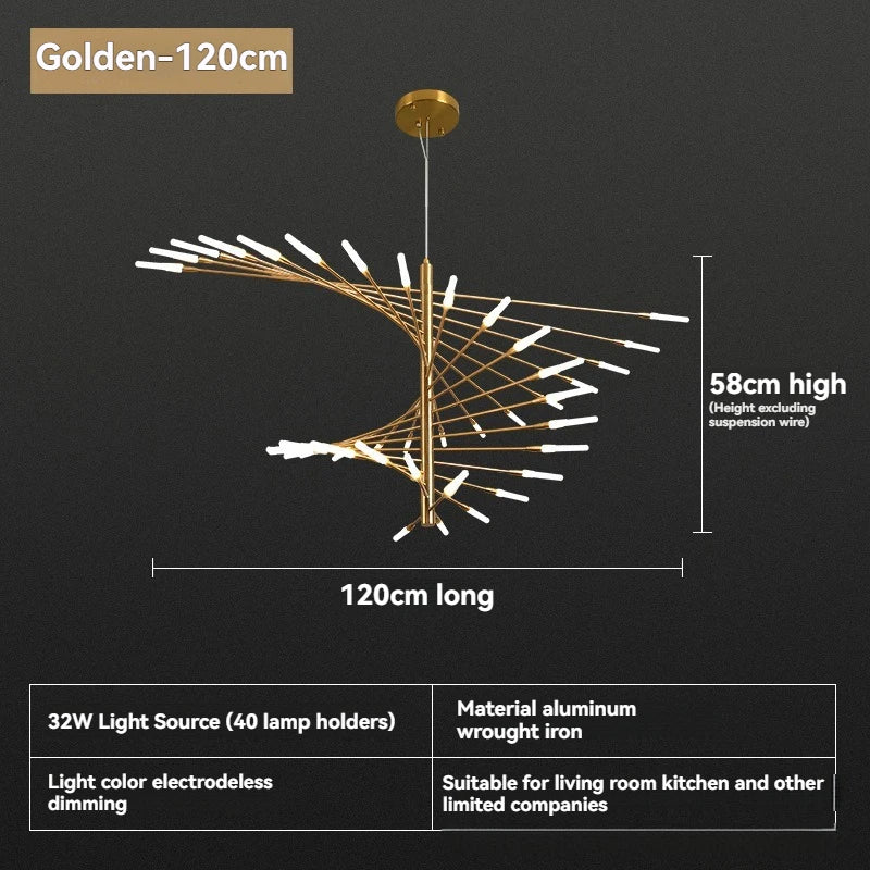 Modern LED Ceiling Pendant Light-modern Dimmable Lighting for Living Room, Kitchen, and Luxury Room Decoration