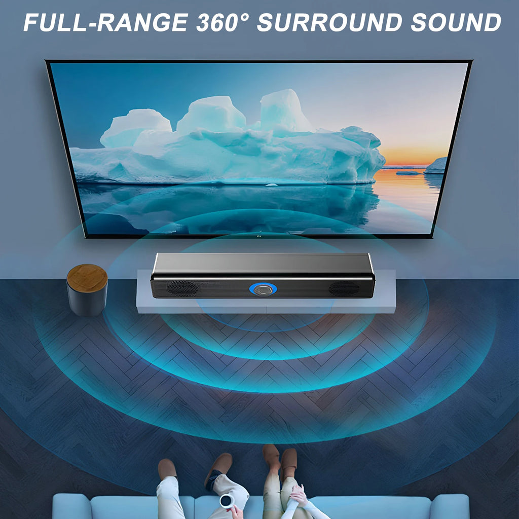 Wired Stereo Desktop Speakers 4D Surround Mini Stereo Sound Bar Home Soundbar System for TV PC Laptop Gaming Home Theater