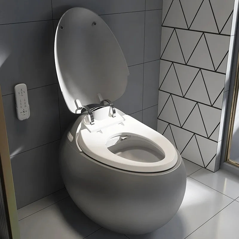 Egg-shaped smart toilet, small apartment bathroom automatic integrated unicorn egg no water pressure limit