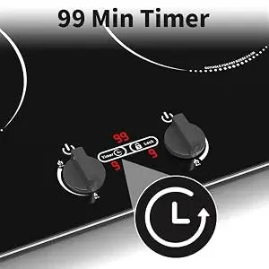Induction Cooktop 4000 W Countertop burners with Knob Control