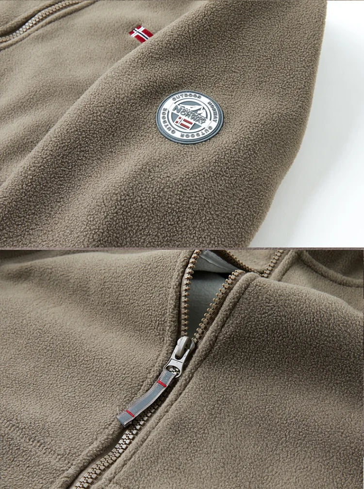 New Winter Men Hooded Polar Fleece Jackets Warm Coats High Quality Men Outdoors Winter Coats Fashion Loose Down Jackets Size 3XL