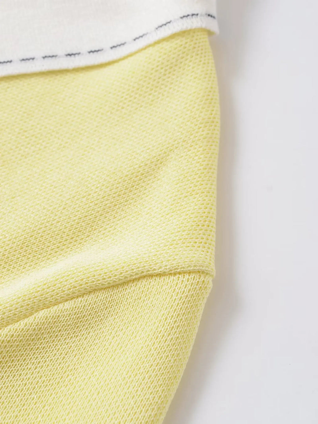 Casual Yellow Lapel Knitted Sweater Women Chic Short Sleeve Single Breasted Warm Pullover Lady Autumn Commute Street Outwear New