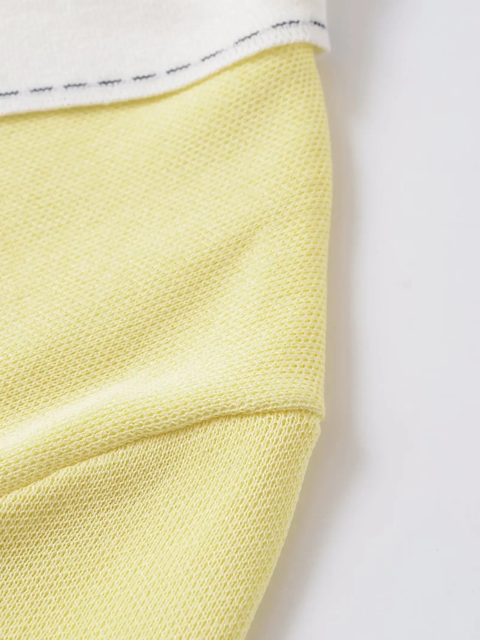 Casual Yellow Lapel Knitted Sweater Women Chic Short Sleeve Single Breasted Warm Pullover Lady Autumn Commute Street Outwear New