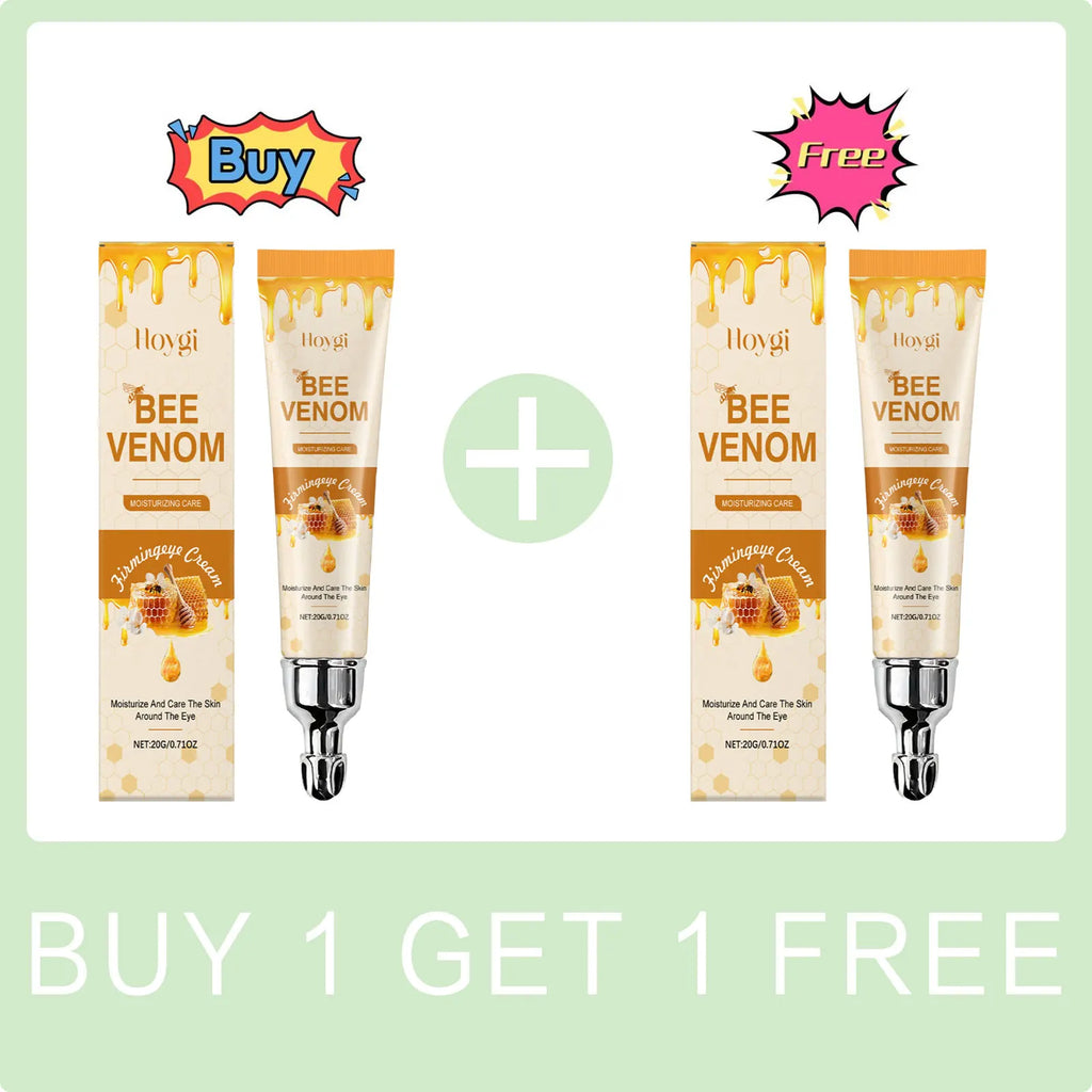 Bee Venom Eyes Cream Massage Under Eyes Dark Circles Remove Reduce Eye Fine Lines Increase Elasticity Moisturizing Eye Skin Care