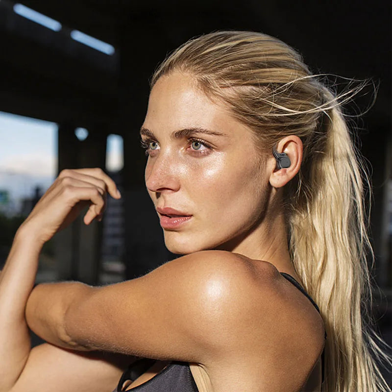 Wireless Bluetooth Headphones Bone Conduction Noise Reduction HiFI Stereo Effects Waterproofing Headset with Mic for Run Walk