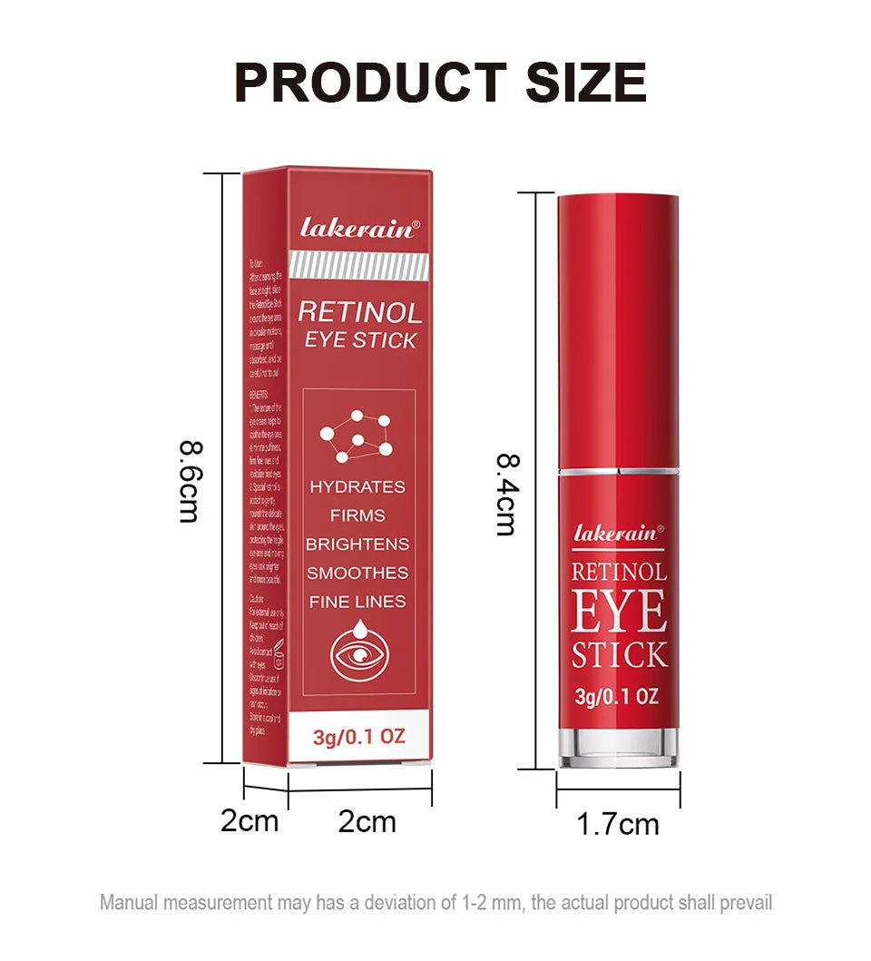 Retinol Eye Cream Lightening Dark Circles Firming Skin Instant Eye Repair Serum Moisturizing Nourishing Korean Eye Care Stick