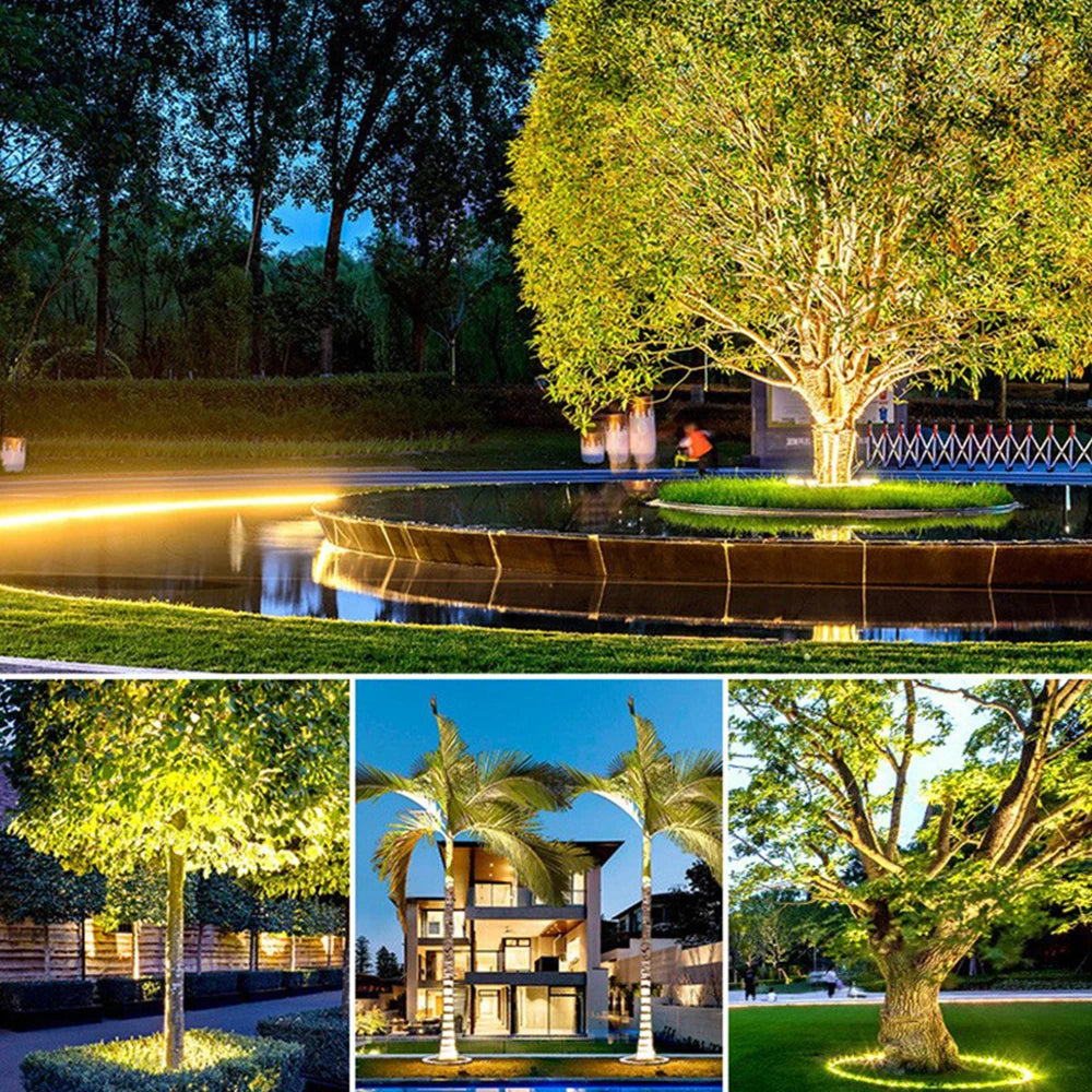 Outdoor LED Lawn Spotlights RGB Tree Holding Light IP65 Waterproof Landscape Lighting Lamp for Garden Path Large Tree Decor Lamp