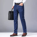 Men's Soft Straight Denim Pants 2024 Autumn Classic Business Black Biker Jeans Overalls Masculino Pantalone Hombre Mannen Homme