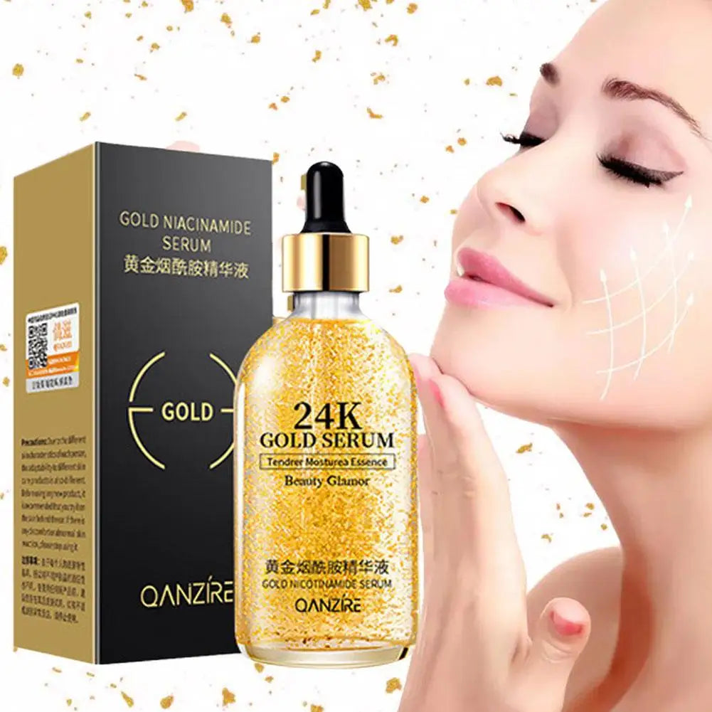 24K Gold Facial Mask, Anti-Aging Gold Face Mask Moisturizes Skin, Helps Reduces Wrinkles, Fine Lines & Acne Scars, Removes Black
