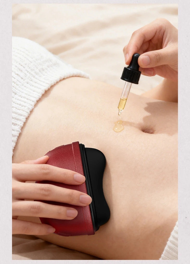 Facial Massager Electric Gua Sha Facial Sculpting Tool with Heated Vibration for Neck Face Skin Firming Home SPA