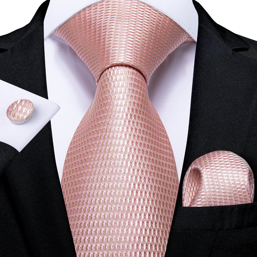 8cm Men's Polyester Ties Pocket Square Cufflinks Green Gold Paisley Wedding Party Accessories Necktie Gift