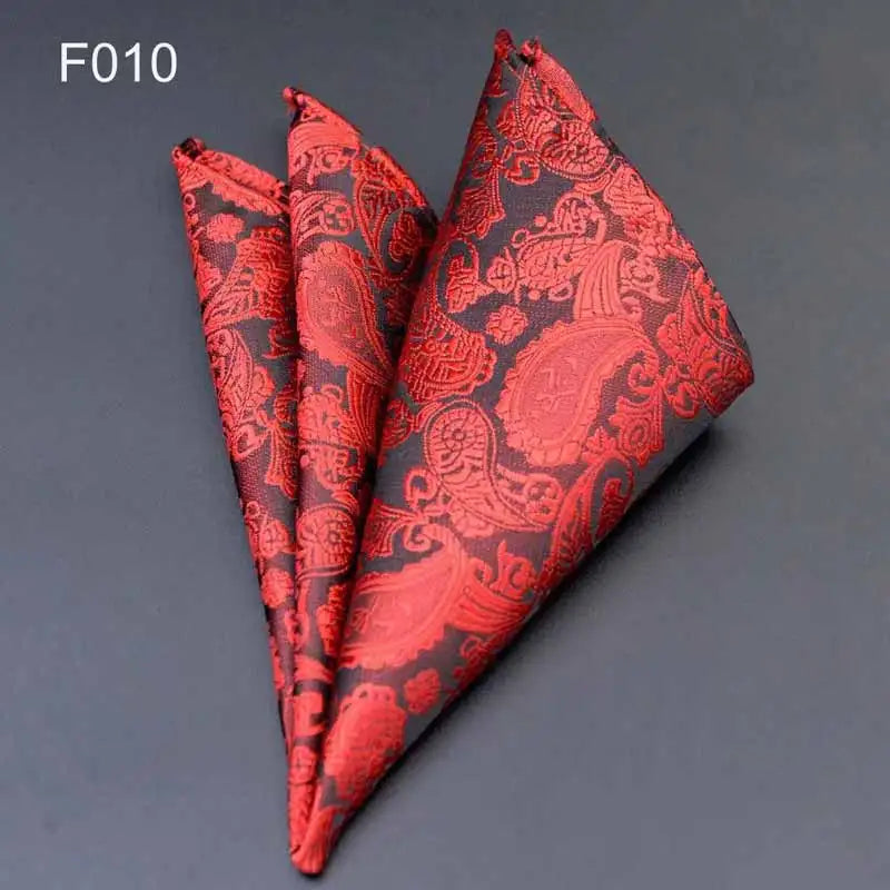 41 Colors Men's Handkerchief Plaid Dot Paisley Hankies Hanky Business Pocket Square Chest Towel 25*25CM