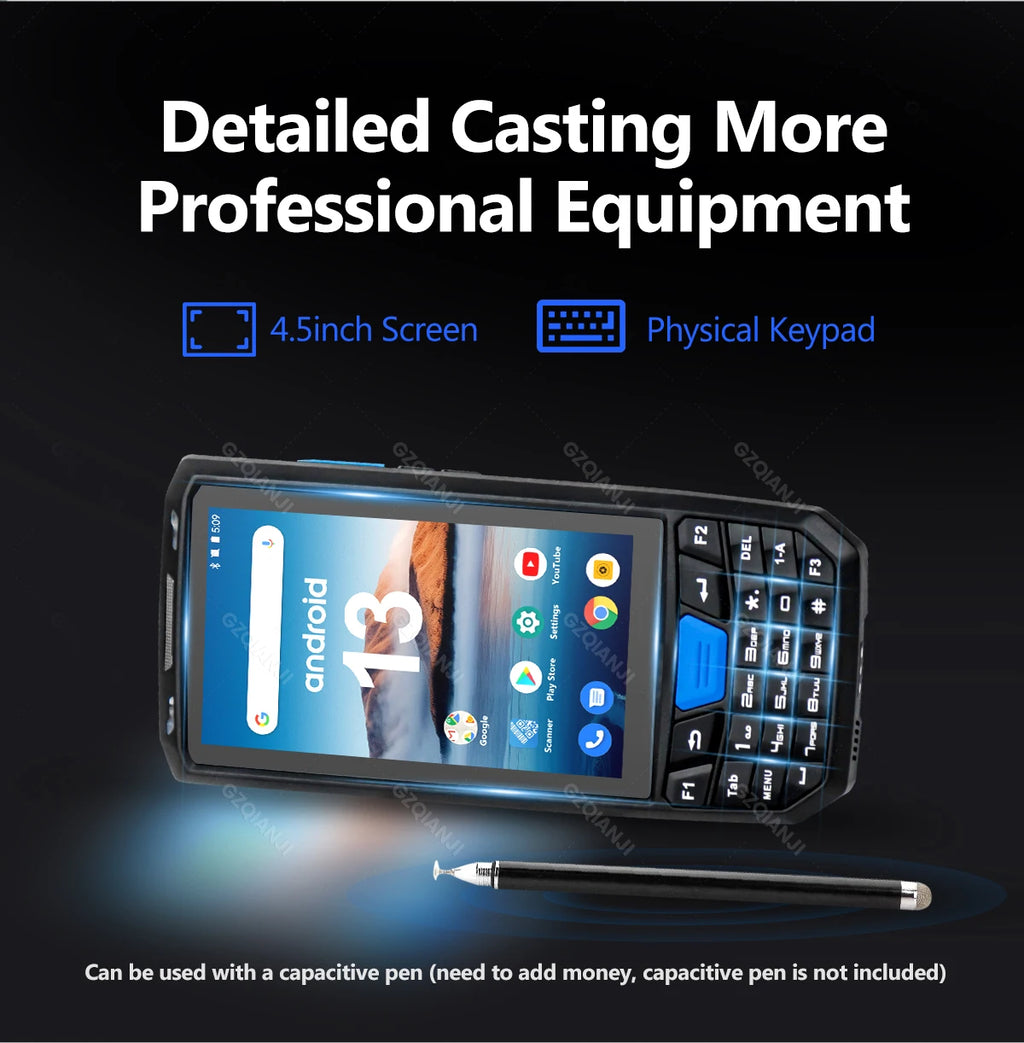 PDA Android Handheld Terminal Honeywell Barcode Scanner 1D 2D QR Portable Data Collector Terminal Device with WIFI 4G NFC