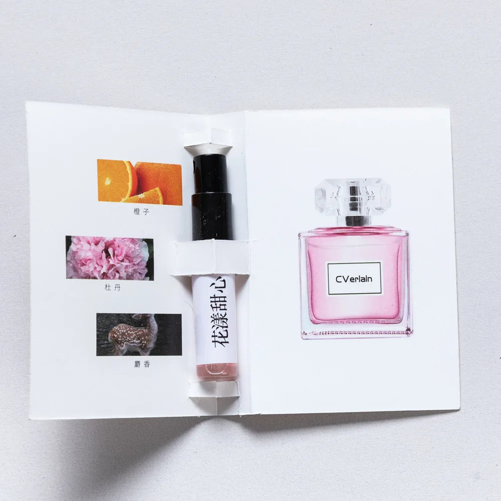5 pack 3ML men's and women's perfume sample set eau de toilette long-lasting fragrance portable for travel easy to carry around