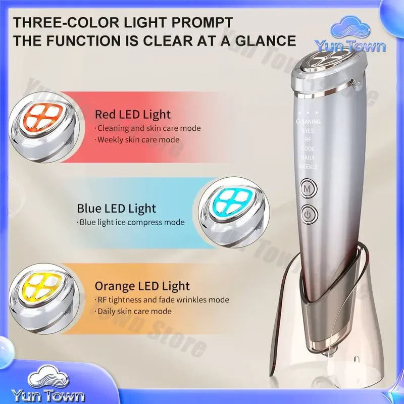 LED Facial Light Therapy Device for Home Use for Face Lifting Massager Skin Rejuvenation Anti Aging Red Blue Light Therapy