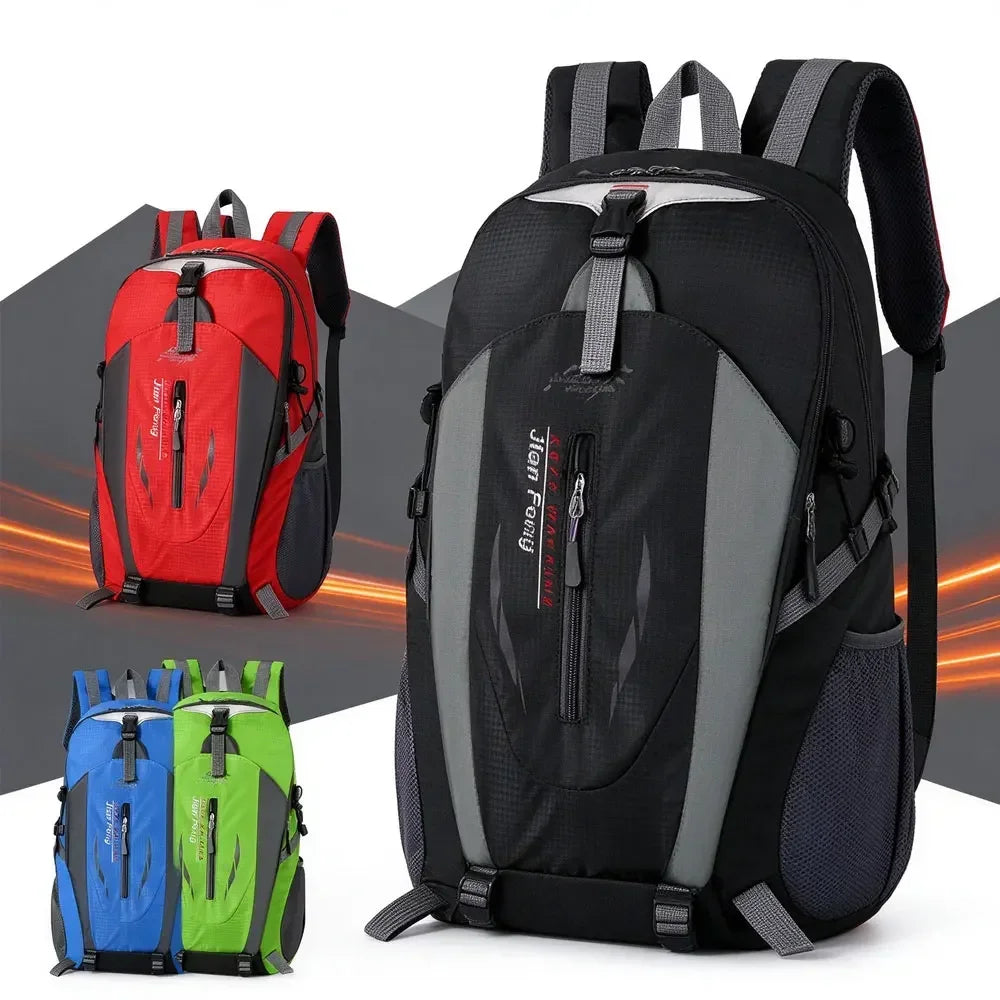 40L Backpack for Outdoor Activities, Padded Shoulder Strap Hiking Rucksack, Organized Inner Compartments, Daypack for Climbing