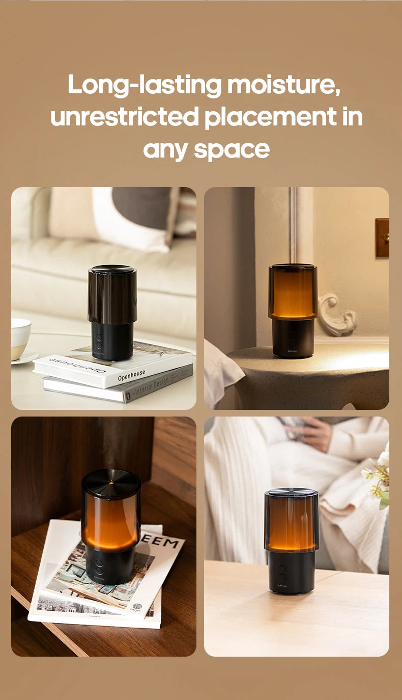 New Essential Oil Aroma Diffuser Minimalist Night Lamp Desktop Mini Air Humidifier 140ml Ultrasonic Sprayer for Hotel Home Gift