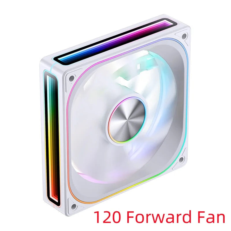 JONSBO ZA-120/240/360 Computer Case Fan 12CM 5V ARGB 120mm Monolithic Structure Water-Cooled Fan  PWM Forward/Reverse Fan Kits