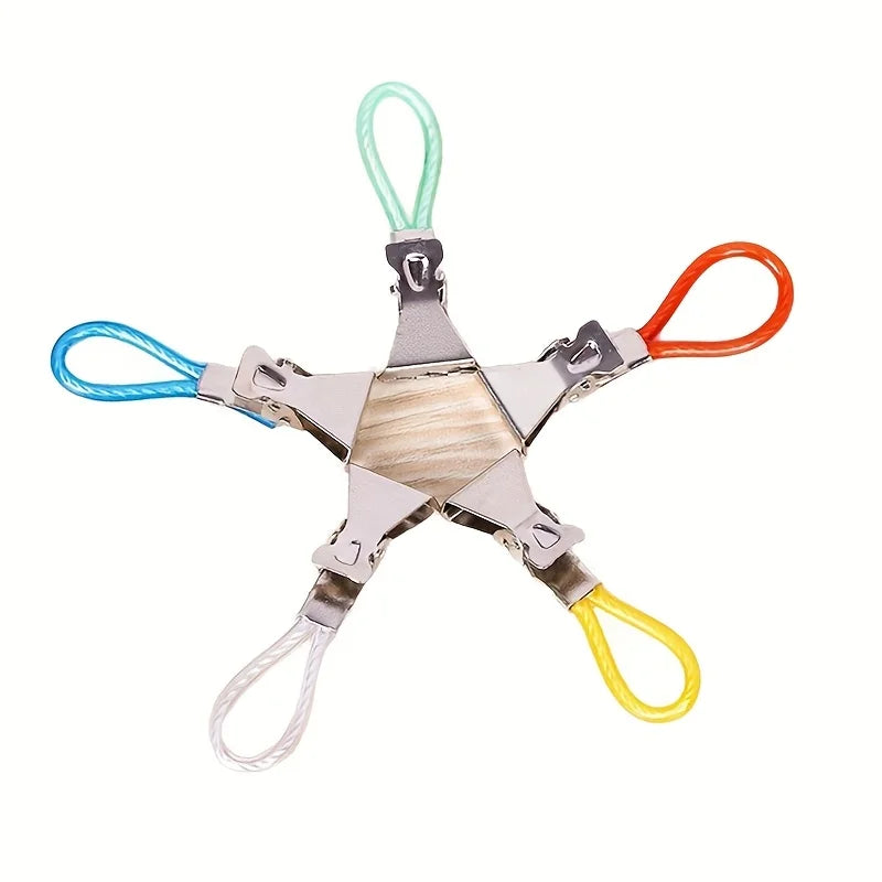 Towel Hanging Clip, Colorful Metal Clip Hook Loop, Hand Towel Hanger, Clothes Hanger, Hanger Stand,Kitchen Bathroom Storage Rack