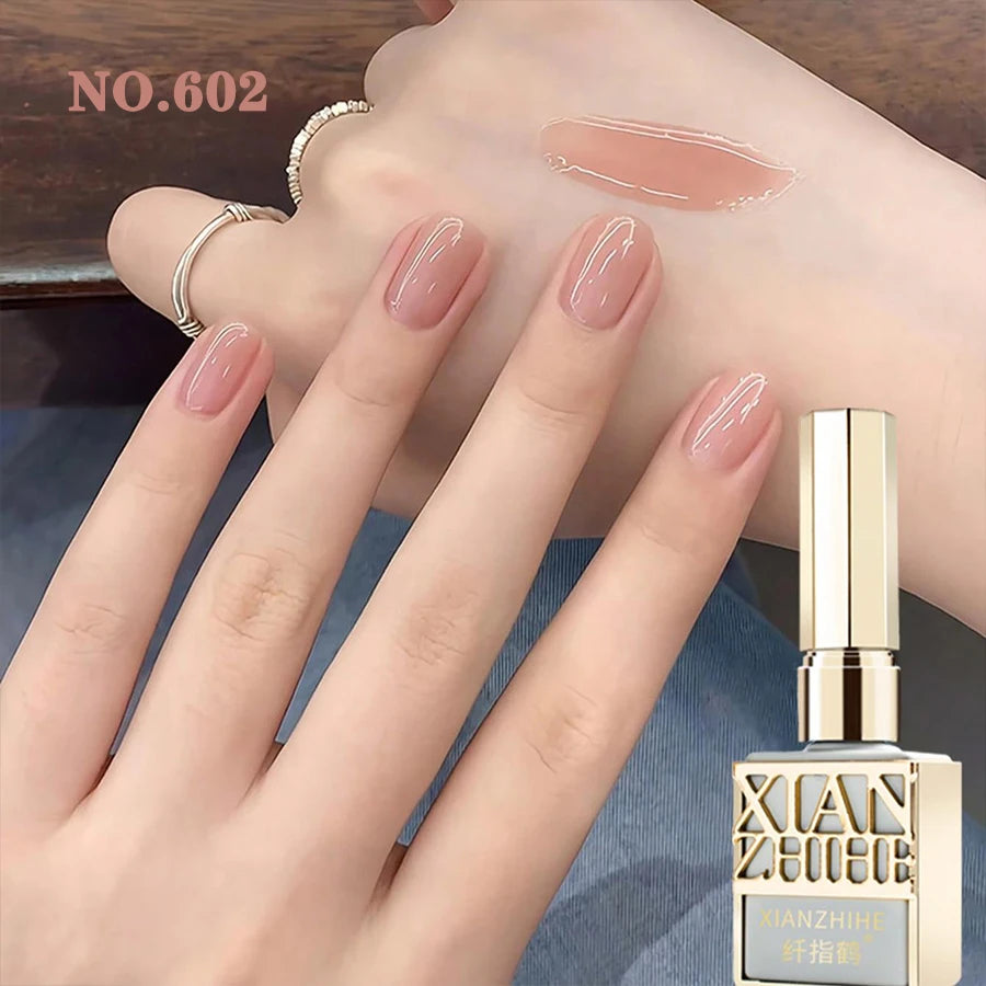 Autumn Winter Chocolate Brown Nail Polish Gel Maillard Caramel Color Gel Nail Supplies for Professional Nail Art DIY Nail Salon