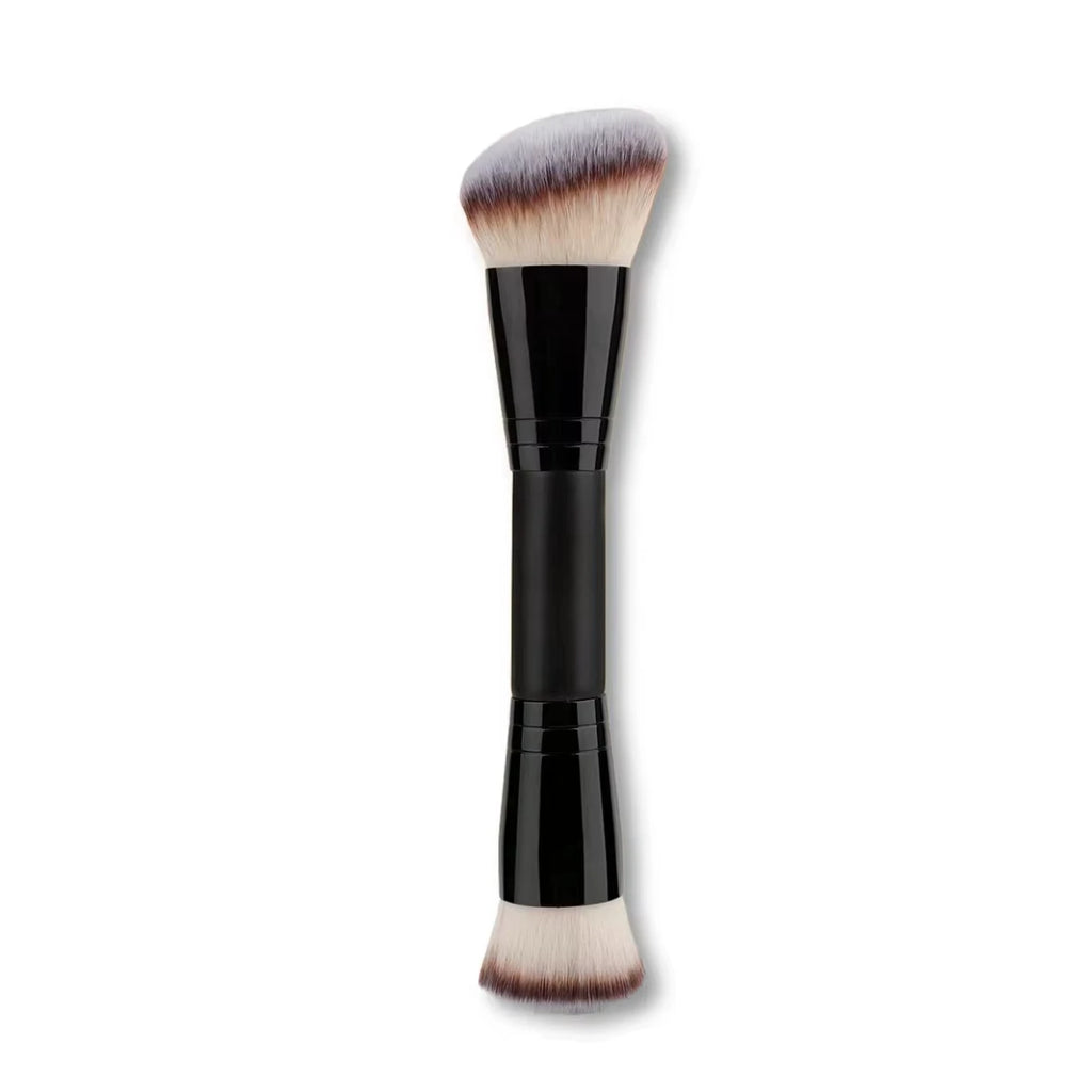 Facial Makeup Brush, a Portable Double-Headed Multi-Functional Makeup Brush, Contour Brush, Loose Powder Brush, Blush Brush
