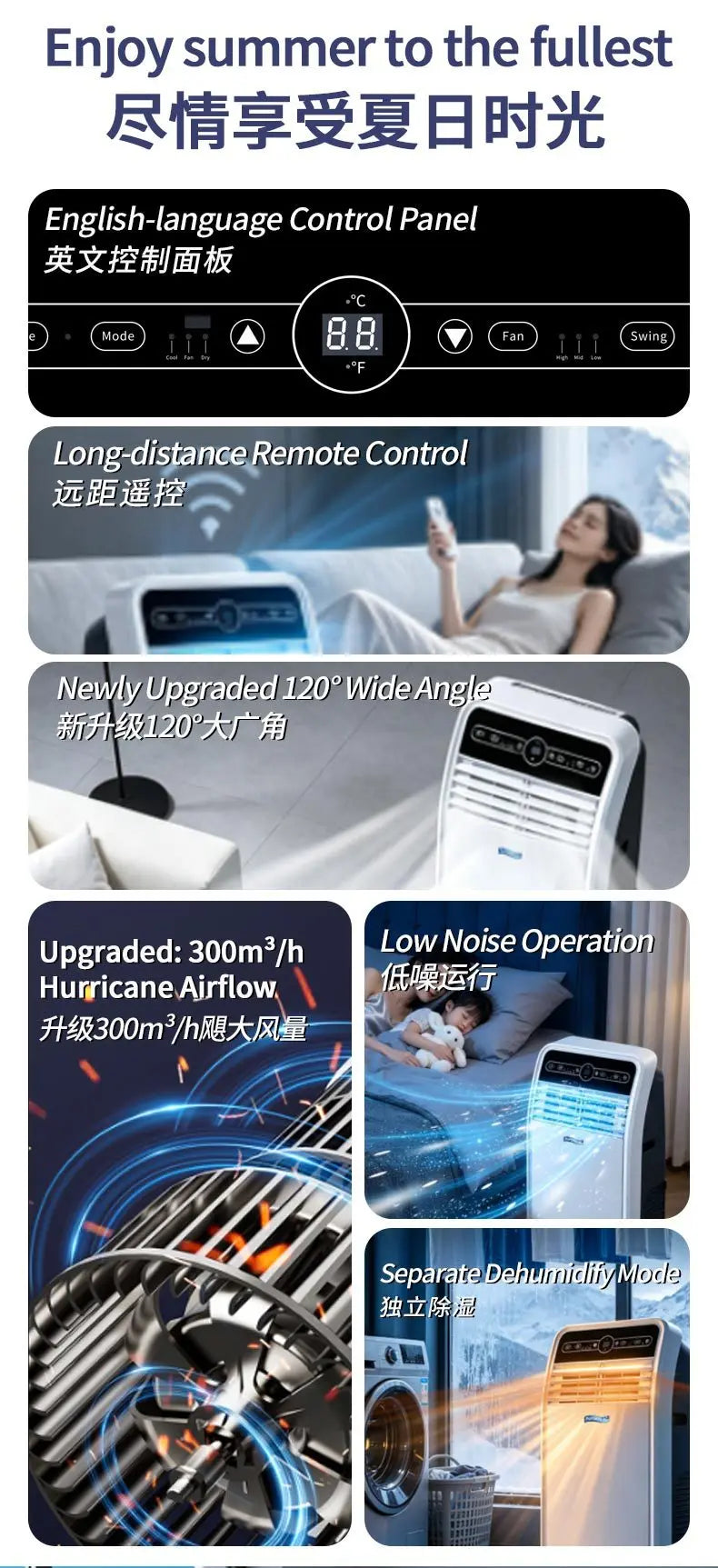 9000/12000/18000BTU Portable Air Conditioner for Cooling, AIR BLOWER, AIR COOLER AIR CONDITIONING AIR COOLING PORTABLE AC