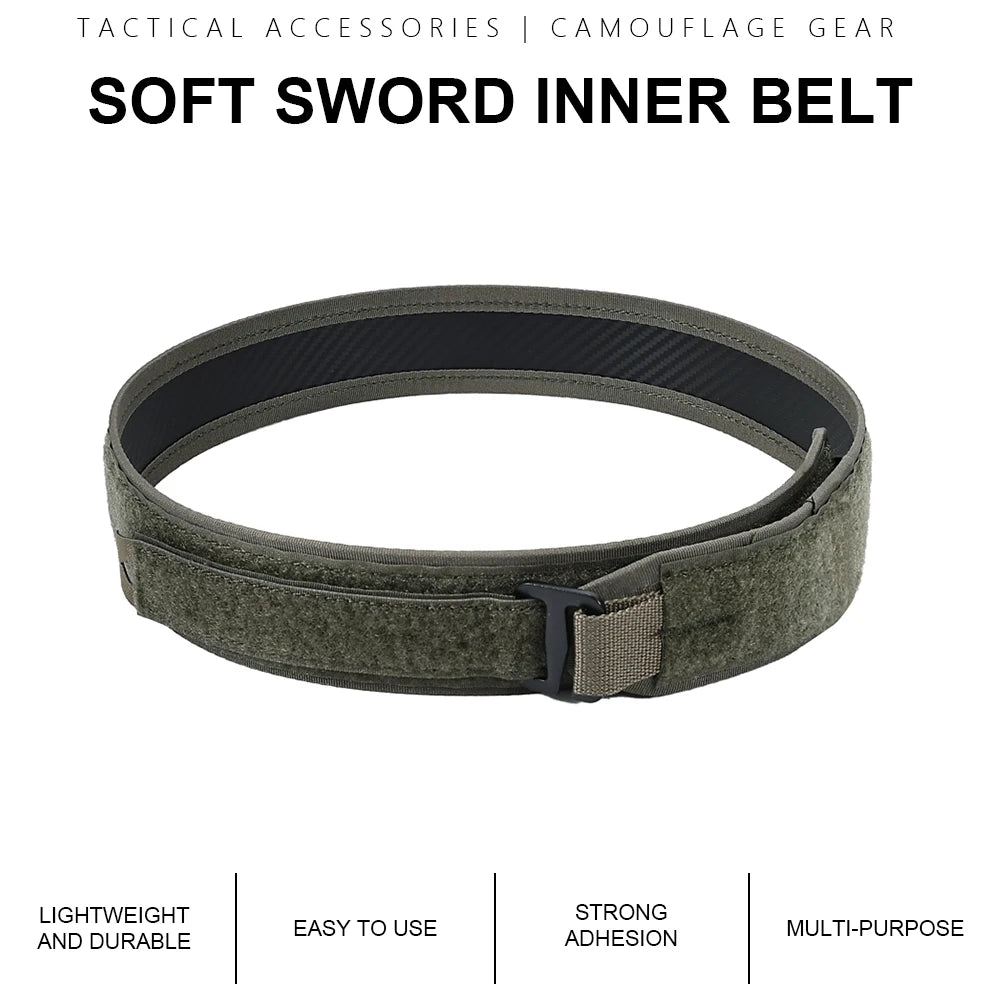 Quick Release Adjustable Tactical Inner Nylon Belt URL Outdoor Camping Hunting Hiking Airsoft Waist Strap SINAIRSOFT
