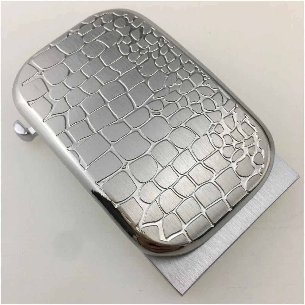 35mm Solid Brass Belt Buckles Men Brushed Metal Automatic Buckle for 33-35mm Waistband Belts Head DIY Leather Craft Accessories