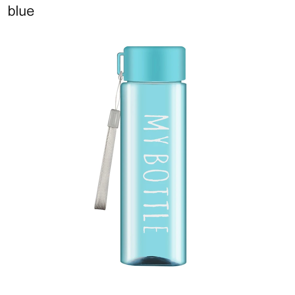 500ml Sports Water Cup Large Capacity Men Women Summer Outdoor Portable Plastic Water Bottle Coffee Juice Cup Water Bottle