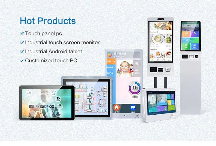 32 Inch POS Floor Stand Or Wall Mount Food Ordering Kiosks Self Service Payment Kiosk Restaurant With NFC Thermal Printer