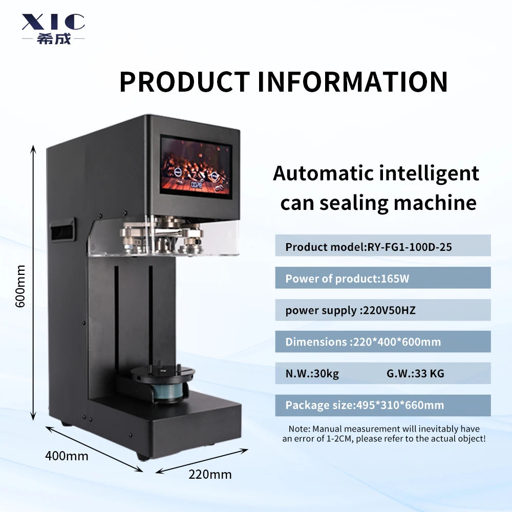 Commercial New Product Portable Beverage Can Sealing Machine Beer Juice Coffee Canning Closing Sealing Machine