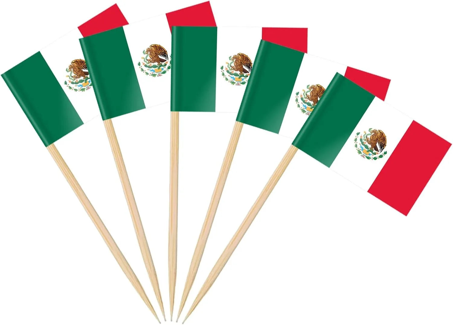 100 Pcs 10 Countries Toothpick Flags, Mini Flag Cupcake Toppers,Different Countries Flags Cocktail Picks for Party Decorations