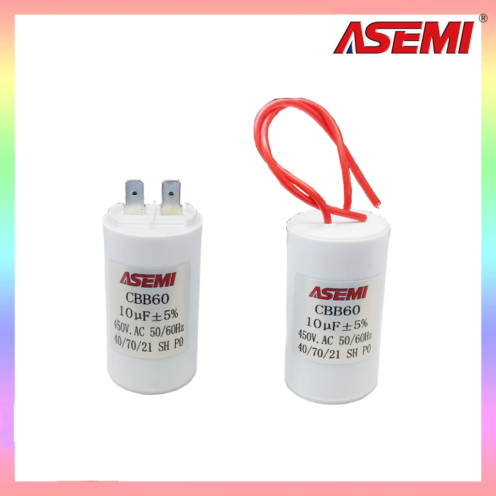 CBB60 450V AC Motor Run Capacitor Starter 3.5uF 5uF 6uF 8uF 10uF 12uF 15uF 16uF 18uF 20uF 25uF 30uF 40uF 80uF 100uF Capacitors