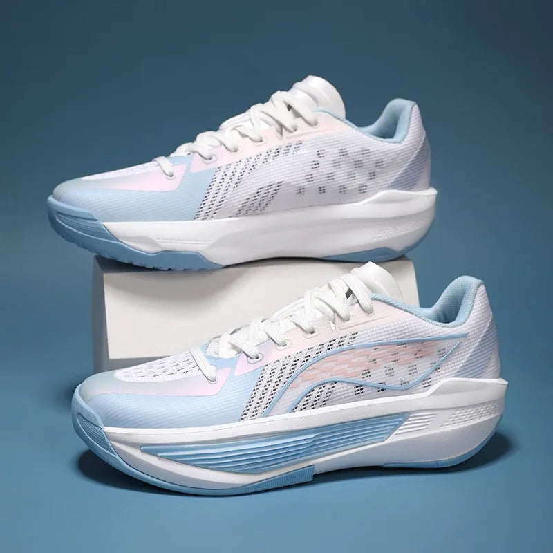 Breathable Anti-Slip Basketball Sneakers for Men, Durable Shock-Absorbing Court Shoes for Training & Matches