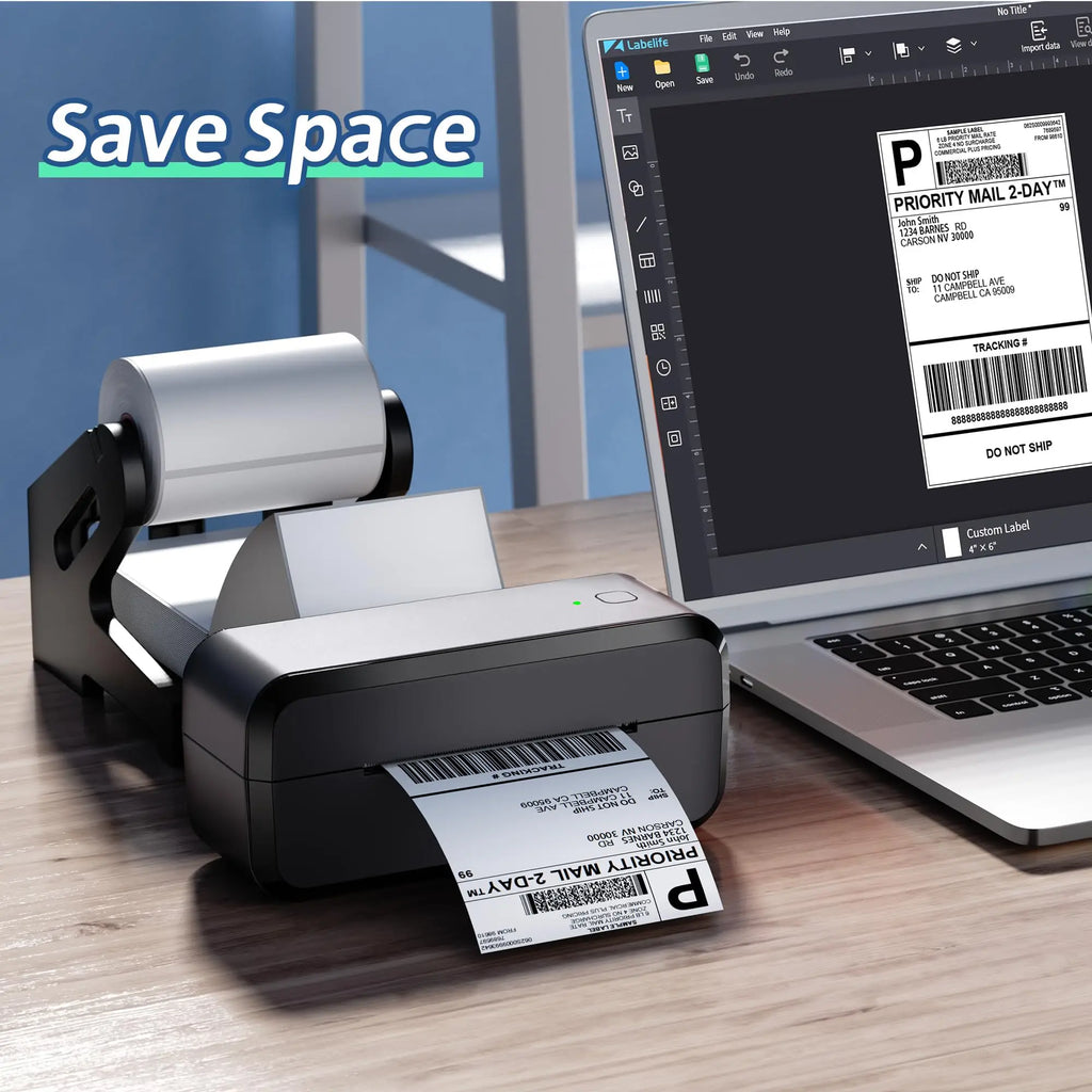4x6 Inch Direct Thermal Labels 100/200/500 Sheets Self-Adhesive Thermal Shipping Label Paper For Business DHL Express Waybill