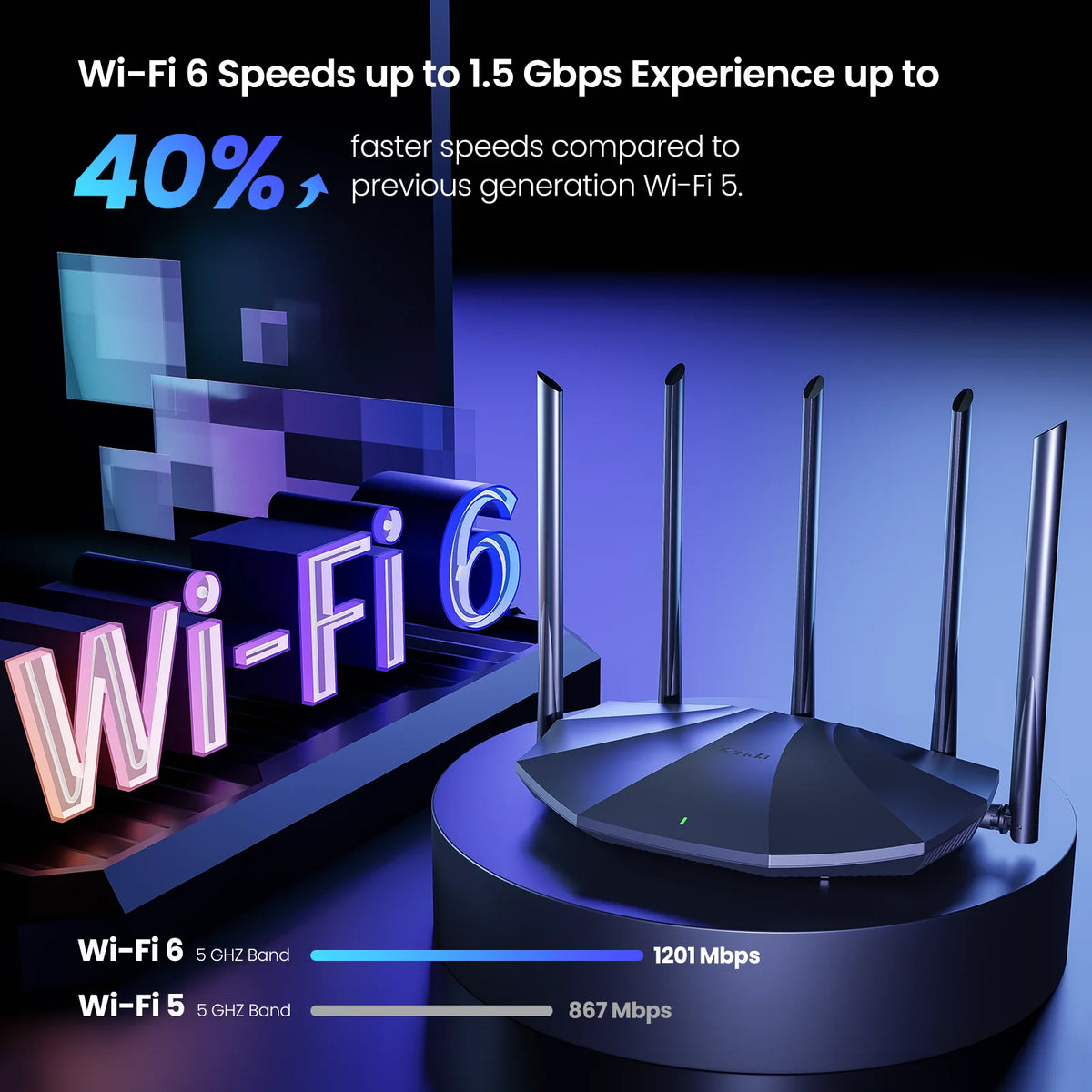 WiFi 6 Router AX3000 Gigabit Wireless Repeater Tenda 2.4G 5Ghz Gigabit WIFI6 AX1500 Extender Network Tenda AC1200 Wifi Booster