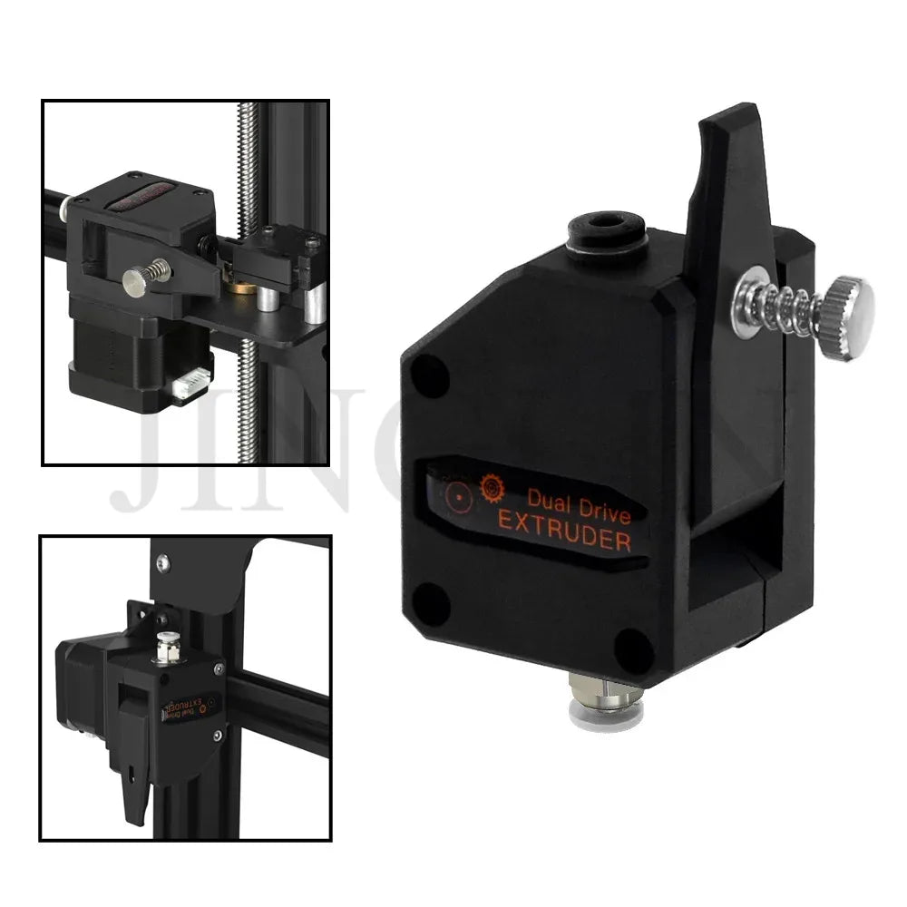 Dual Drive Gear Extruder Kit Hardened Steel Upgrade Feed Gear Extruder Kit For BMG For Prusa DIY Bowden Direct Extruder