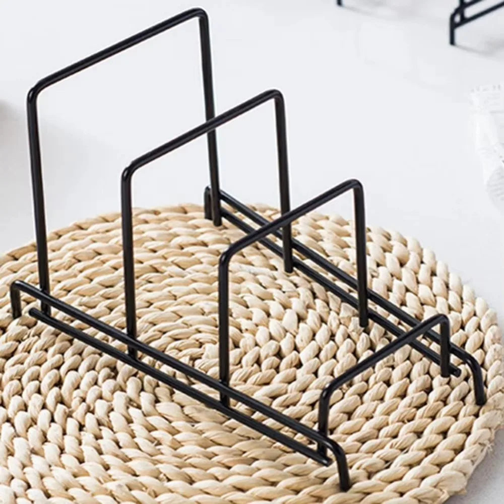 Minimalism Multi Layer Iron Art Rack Shelf Rust-Free Metal Kitchen Organizer Rack Multifunctional Pot Cover Rack Bowl Dish