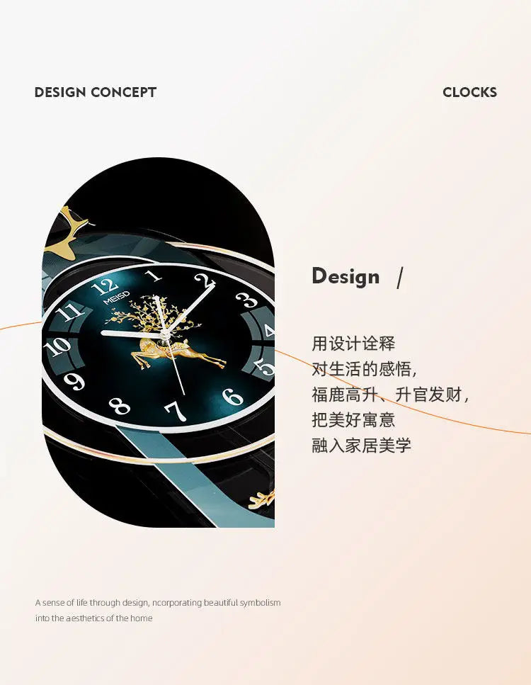 Luxury Wall Clock Living Room Modern Luxury Timepiece Creative Home Clock Wall Lamp Reloj Digital Pared Home Decoration Unusual