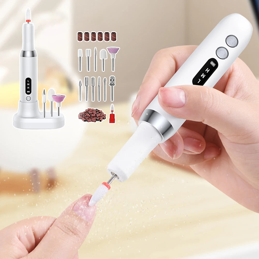 Professional Nail Drill Machine for Acrylic Nails 35000RPM Electric Nail Drills Kit for Manicure Pedicure