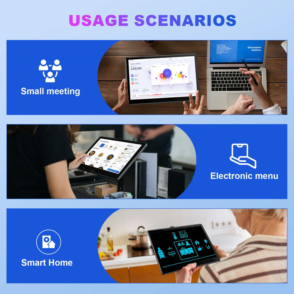 15.6 Inch Touch Monitor Display 1080P FHD 1920X1080 Suitable for Second Monitor Display Supports VGA DVI  USB  HDMI Video Input