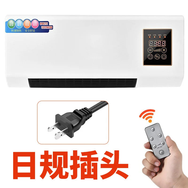 2 in 1 Portable Air Conditioner Heater Wall Mounted Ductless Cooling Heating Fan No Outdoor Unit Mini AC for Home Room RV