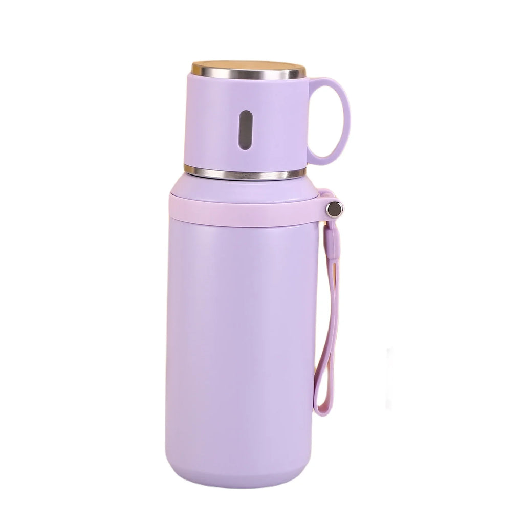 600ML Thermal Water Bottle Stainless Steel Thermos Bottle Keep Cold and Hot Water Bottle Thermos for Tea Coffee Vacuum Flasks