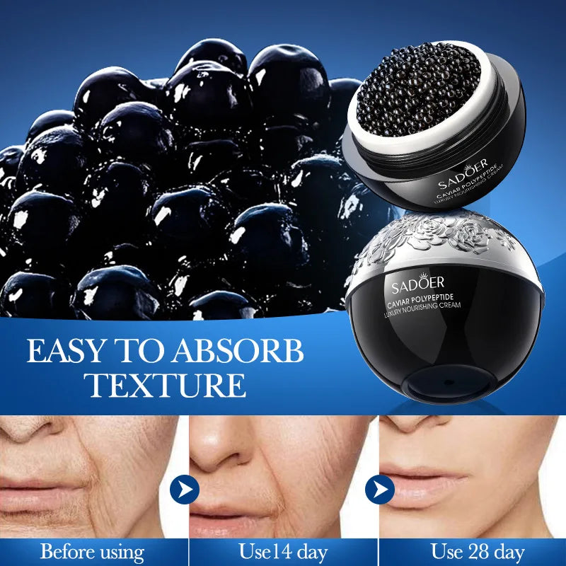 Caviar Anti-Wrinkle Face Cream Collagen Anti-Aging Firming Lift Fade Fine Lines Moisturizing Smooth Brighten Skin Care Products