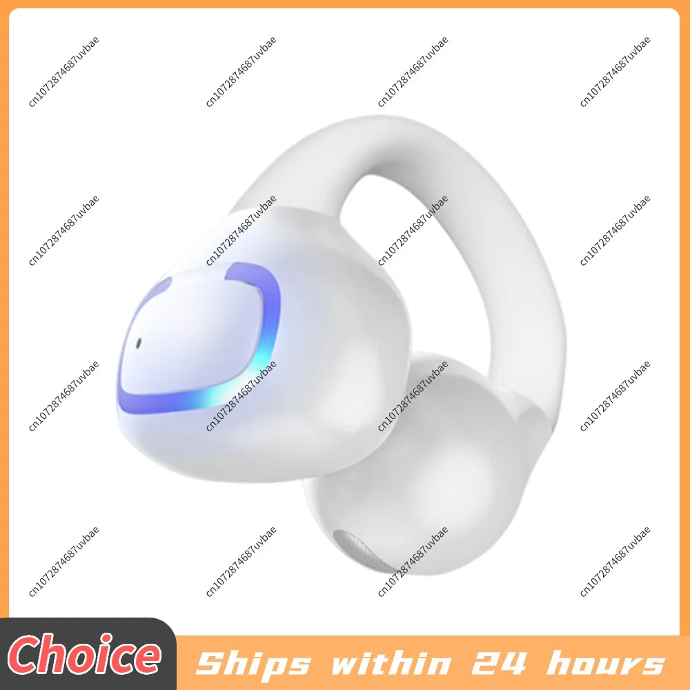 Bluetooth 5.4 Earphone Ear Clip Headphones Multi-Purpose BT Sports Headphones Waterproof Sports Stereo Earbuds Earring Ear Hook