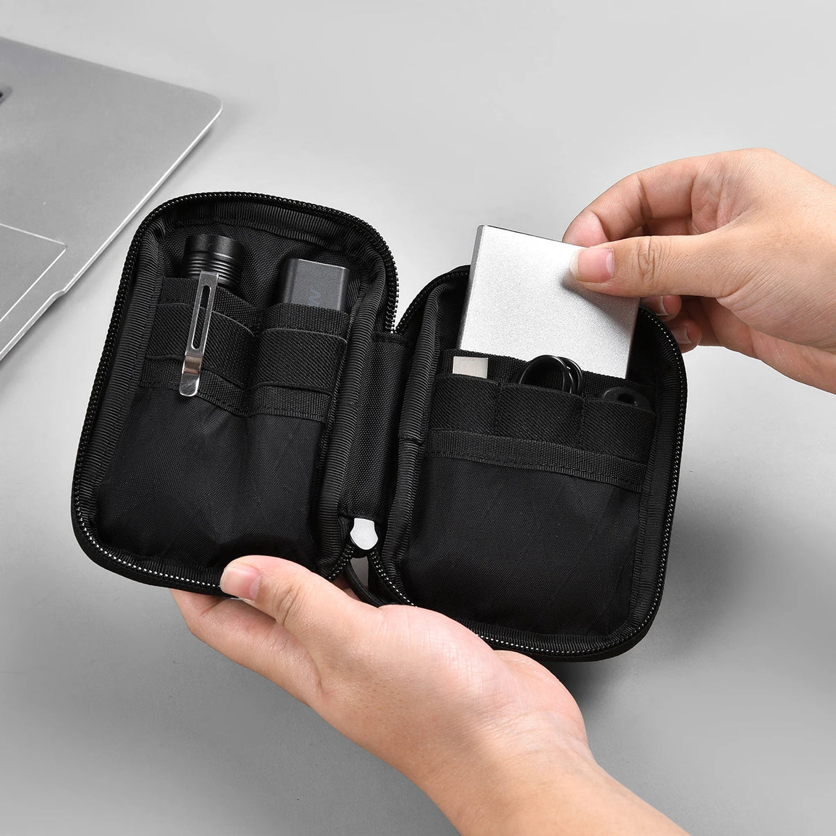 XPAC Waterproof EDC Wallet, Mini Portable Coin Purse & Outdoor Pocket Organizer for Multitools, Cash, Keys